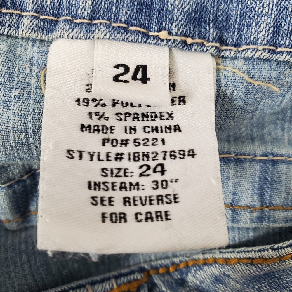 Paris Blues Denim Jeans Women's Size 24 Light Bootcut Authentic American‎ Brand - Picture 5 of 16